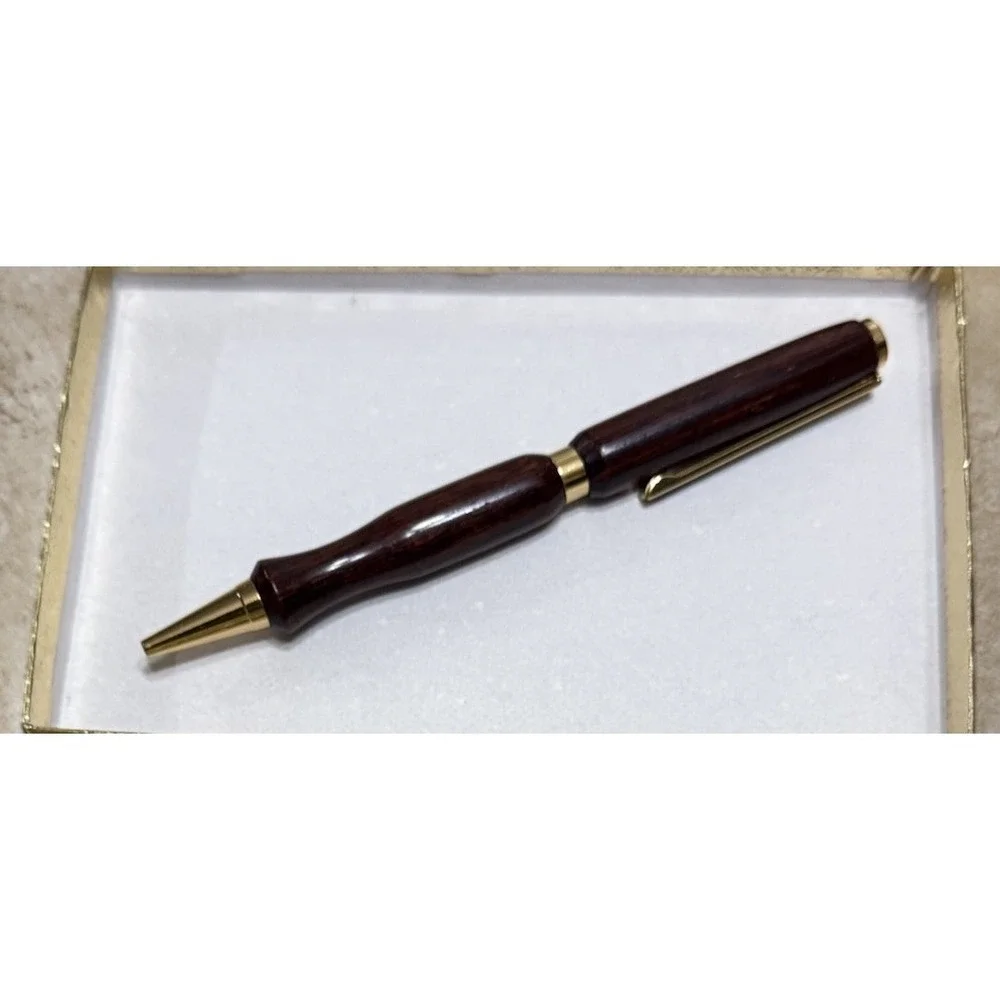 Handcrafted Cocobolo Wood Pen – 1996 Market Penmaker – Cross Refill